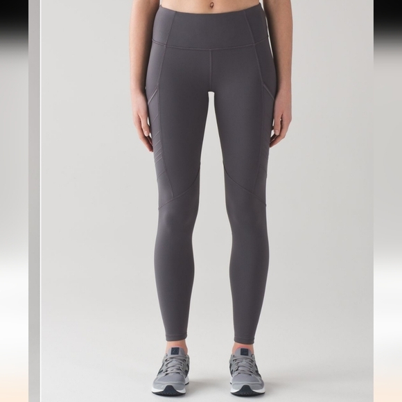 Lululemon Fresh Track Tight Womens 4 Dark Carbon - Picture 1 of 12